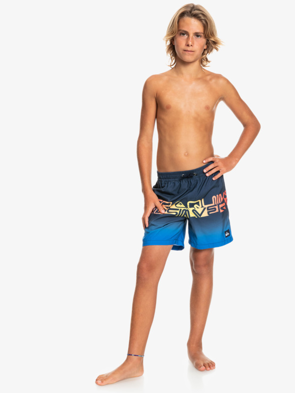 Word block 14" - Swim Shorts for Boys 8-16  EQBJV03403