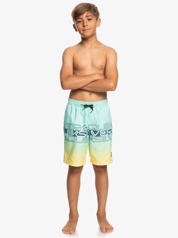 Everyday Wordblock 16" - Swim Shorts for Boys 8-16  EQBJV03434