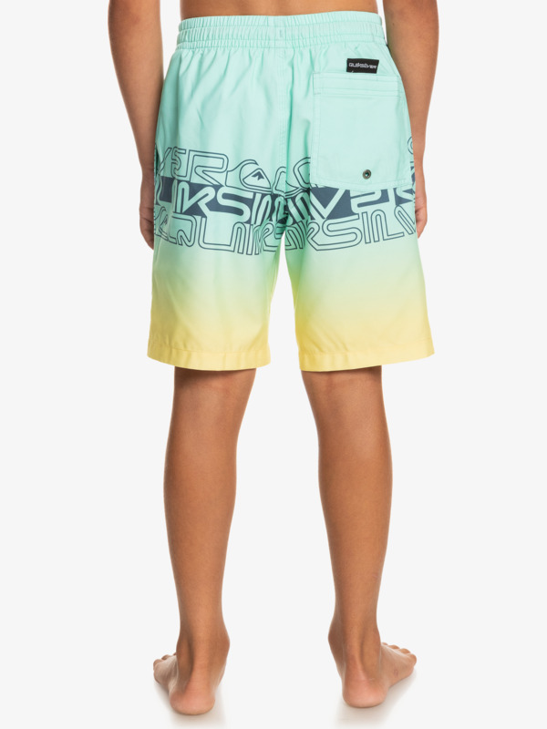 Everyday Wordblock 16" - Swim Shorts for Boys 8-16  EQBJV03434