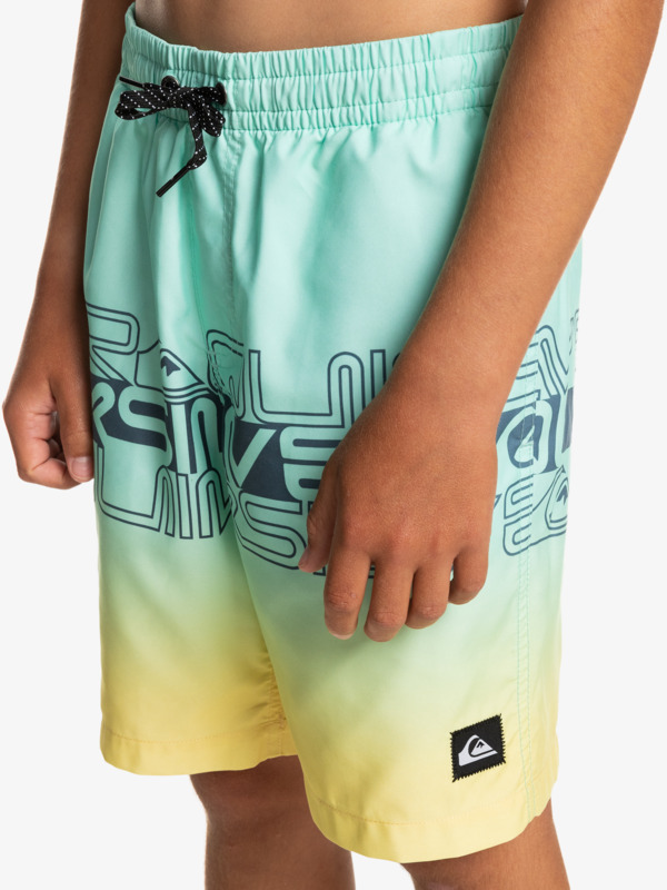 Everyday Wordblock 16" - Swim Shorts for Boys 8-16  EQBJV03434