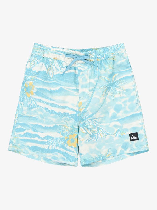 Everyday Printed Volley 14" - Swim Shorts for Boys 8-16  EQBJV03540