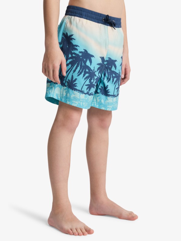 Everyday Printed Volley 14" - Swim Shorts for Boys 8-16  EQBJV03540