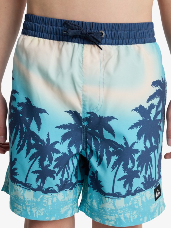Everyday Printed Volley 14" - Swim Shorts for Boys 8-16  EQBJV03540