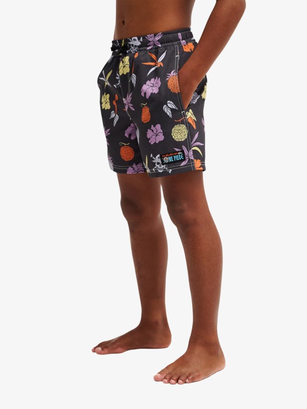 One Piece Printed 14" - Swim Shorts for Boys 8-16  EQBJV03556