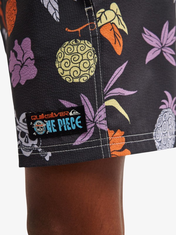 One Piece Printed 14" - Swim Shorts for Boys 8-16  EQBJV03556