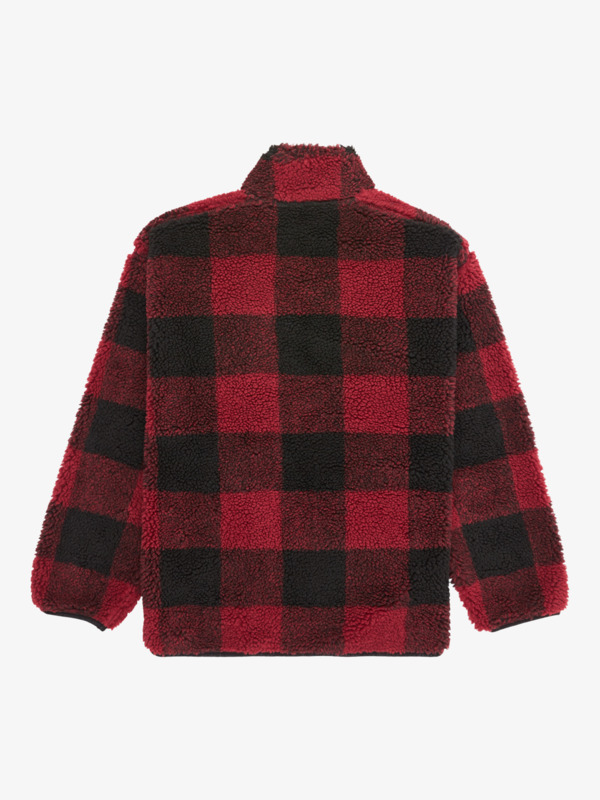 Mercury Woodlands Sherpa - Half Zip Sherpa Check for Boys 8-16  EQBPF03017