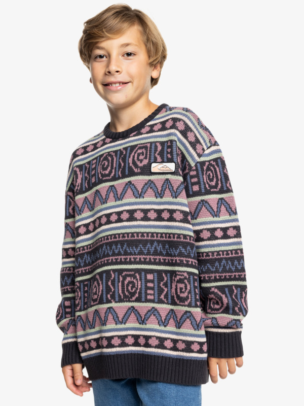 Purple Vision  - Crew Neck Sweater for Boys 8 - 16  EQBSW03033