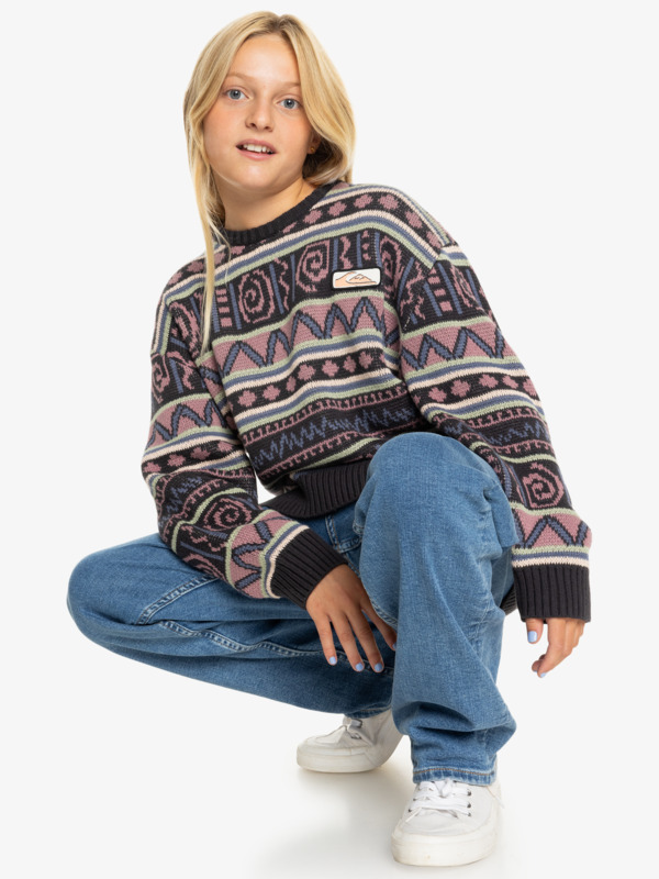 Purple Vision  - Crew Neck Sweater for Boys 8 - 16  EQBSW03033