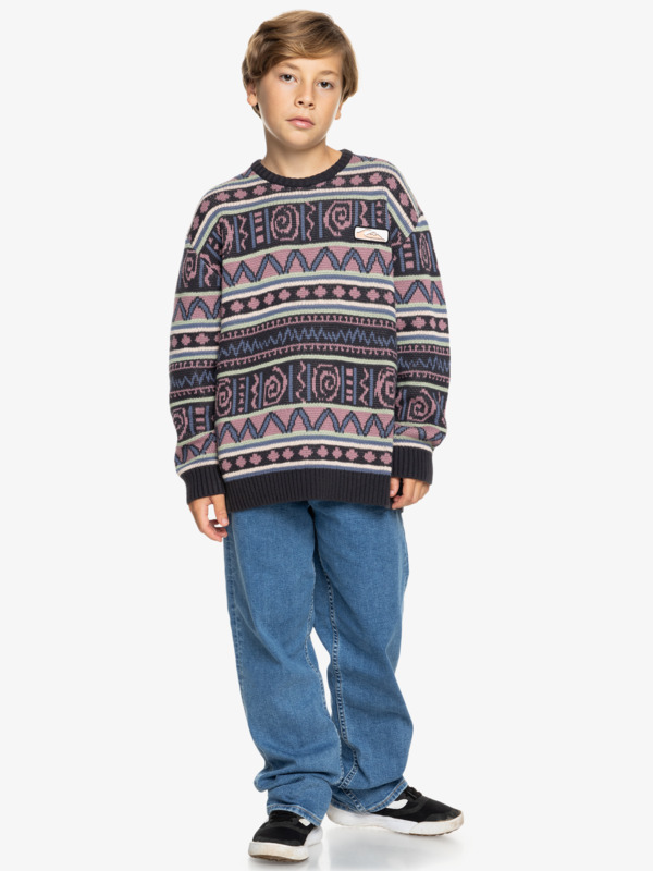 Purple Vision  - Crew Neck Sweater for Boys 8 - 16  EQBSW03033