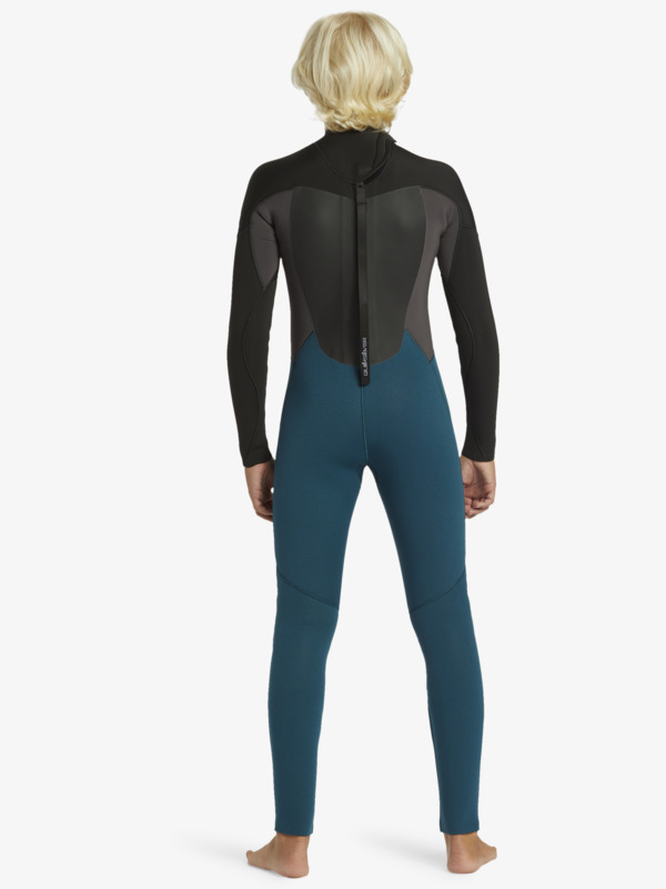 quiksilver, 4/3mm Prologue - Muta con zip posteriore da Ragazzo, MIDNIGHT TURQUOISE (gze0) 4/3mm Prologue - Back Zip Wetsuit for Boys  EQBW103119