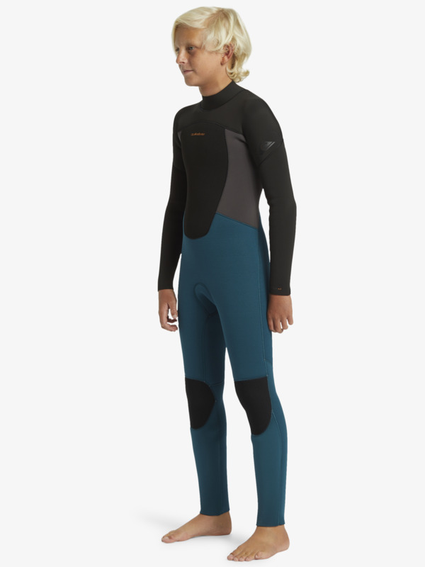 quiksilver, 4/3mm Prologue - Muta con zip posteriore da Ragazzo, MIDNIGHT TURQUOISE (gze0) 4/3mm Prologue - Back Zip Wetsuit for Boys  EQBW103119