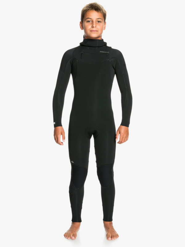 4/3mm Everyday Sessions - Hooded Chest Zip Wetsuit for Boys 8-16  EQBW203007