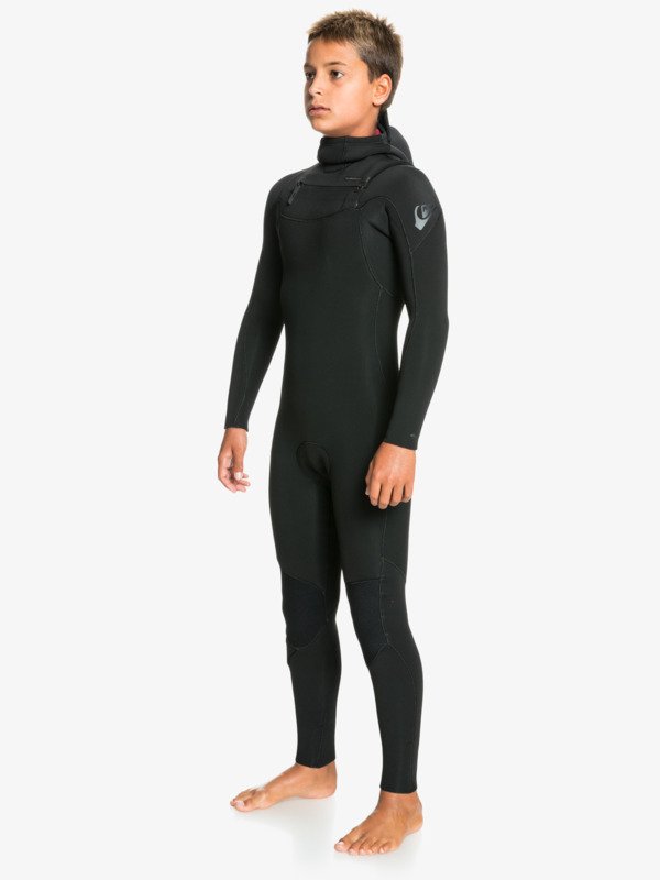 4/3mm Everyday Sessions - Hooded Chest Zip Wetsuit for Boys 8-16  EQBW203007