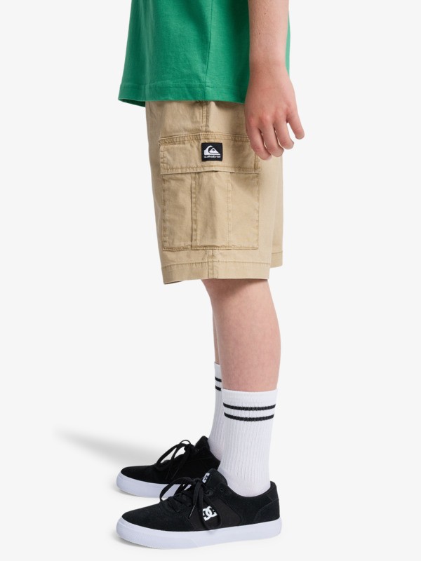 Taxer - Elasticated Cargo Shorts for Boys 8-16  EQBWS03384