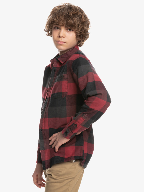 Motherfly - Long Sleeve Flannel Shirt for Boys  EQBWT03356