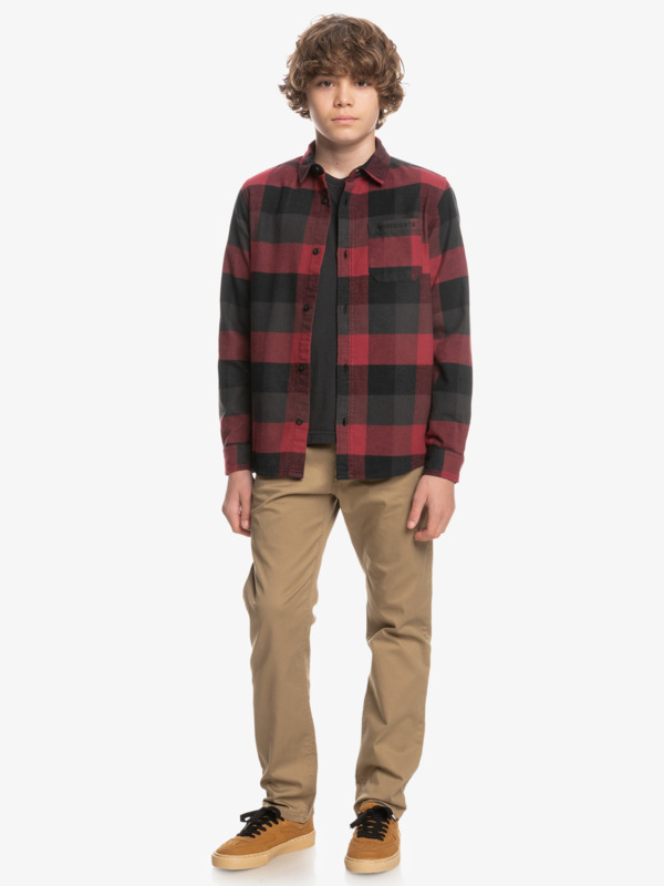 Motherfly - Long Sleeve Flannel Shirt for Boys  EQBWT03356