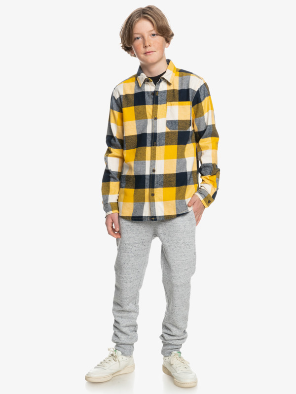 Motherfly - Long Sleeve Flannel Shirt for Boys  EQBWT03356