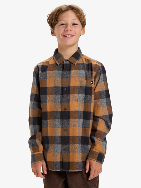 Motherfly Plaid - Long Sleeve Shirt for Boys 8-16  EQBWT03405