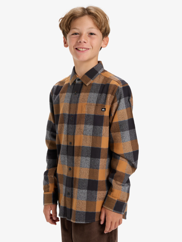 Motherfly Plaid - Long Sleeve Shirt for Boys 8-16  EQBWT03405