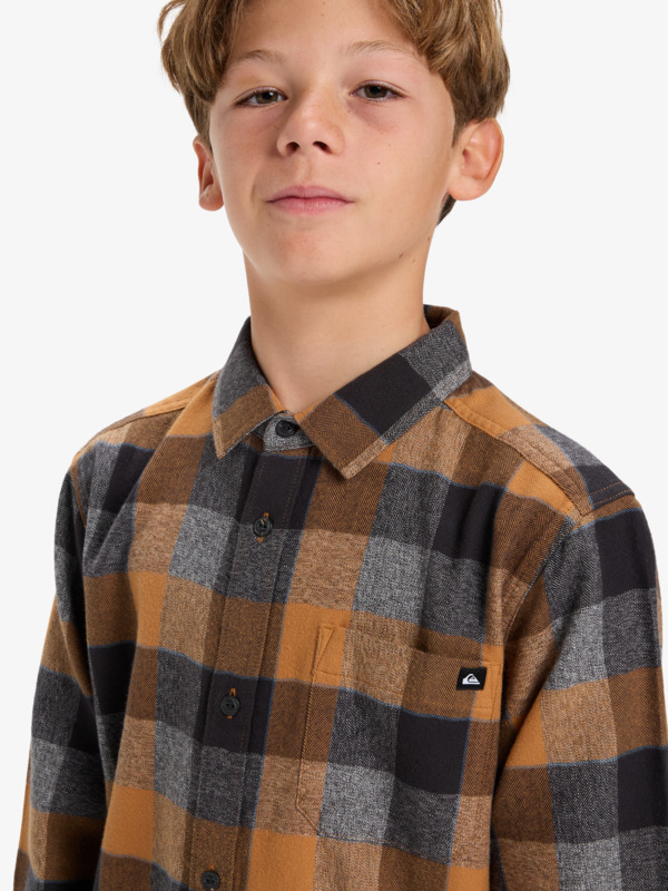 Motherfly Plaid - Long Sleeve Shirt for Boys 8-16  EQBWT03405