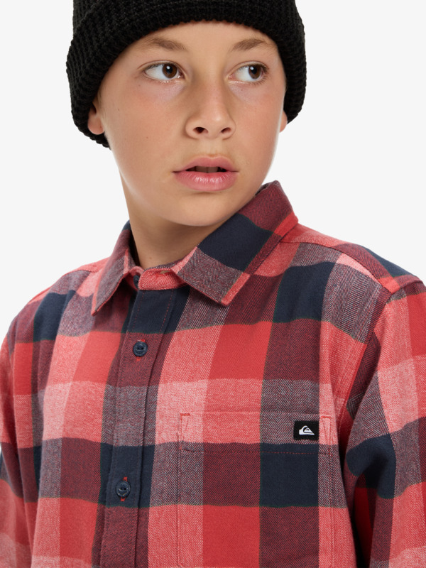 Motherfly Plaid - Long Sleeve Shirt for Boys 8-16  EQBWT03405