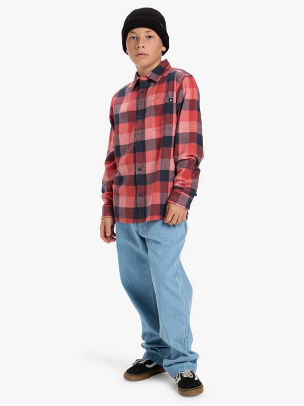Motherfly Plaid - Long Sleeve Shirt for Boys 8-16  EQBWT03405