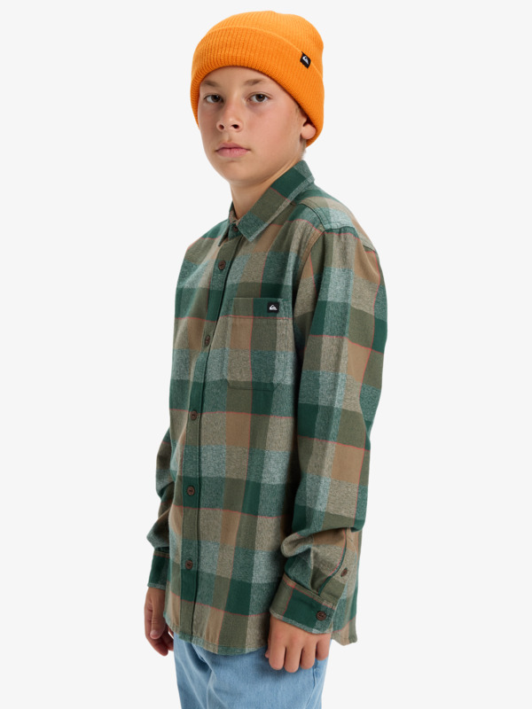 Motherfly Plaid - Long Sleeve Shirt for Boys 8-16  EQBWT03405