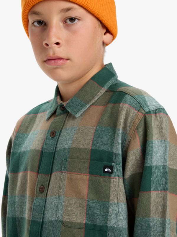 Motherfly Plaid - Long Sleeve Shirt for Boys 8-16  EQBWT03405