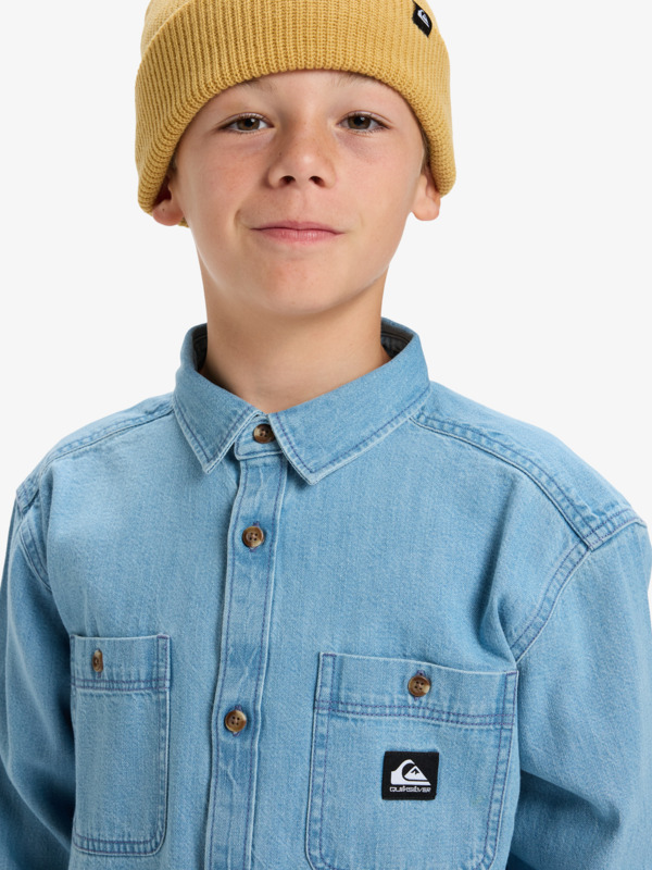 Bozeman Denim - Long Sleeve Denim Shirt for Boys 8-16  EQBWT03406