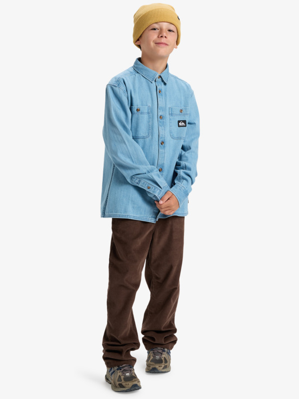 Bozeman Denim - Long Sleeve Denim Shirt for Boys 8-16  EQBWT03406