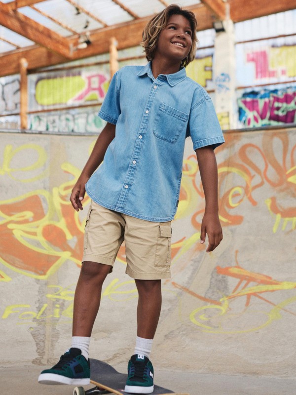 Carrigan - Short Sleeve Shirt for Boys 8-16  EQBWT03415