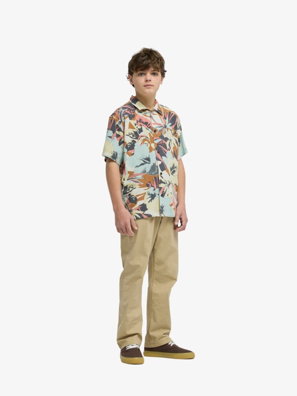 Safe Paradise - Short Sleeve Shirt for Boys 8-16  EQBWT03417