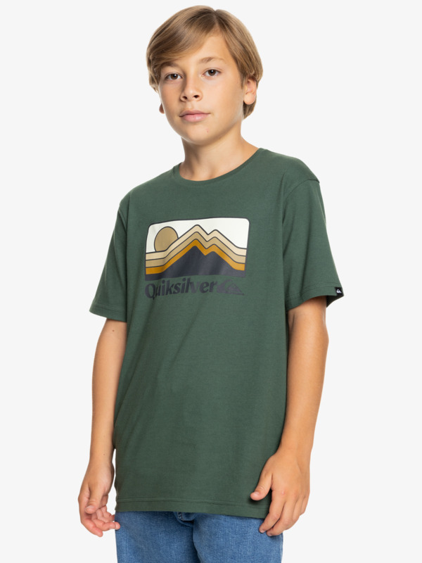 QS Gradient Mountains - Short Sleeves T-shirt for Boys 8 - 16  EQBZT04795