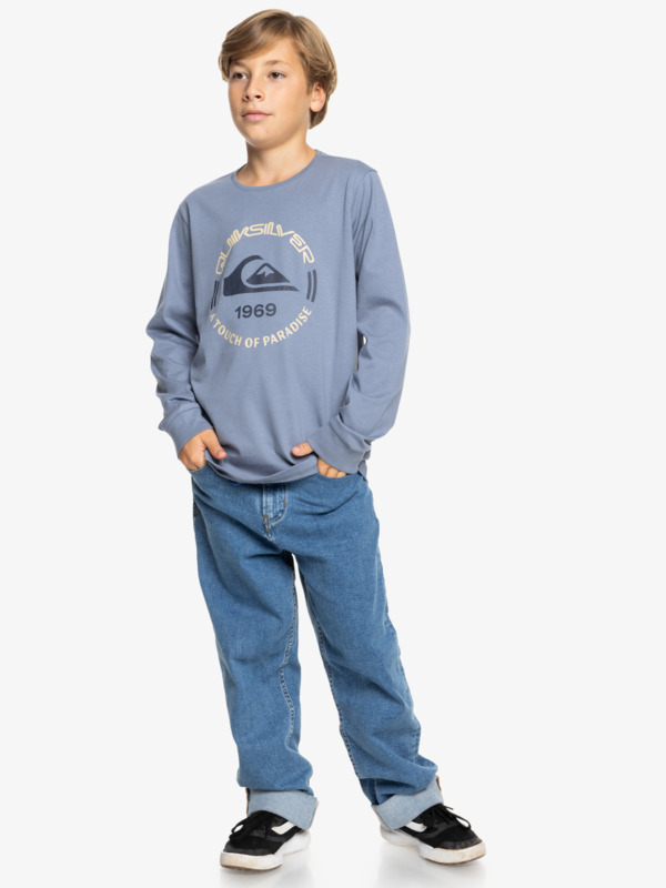 Circle Logo - Long Sleeves T-shirt for Boys 8 - 16  EQBZT04801