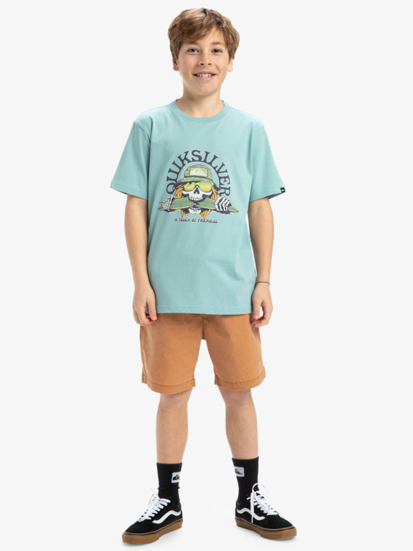 Ev Skull Feast - Short Sleeves T-Shirt for Boys 8 - 16  EQBZT04850