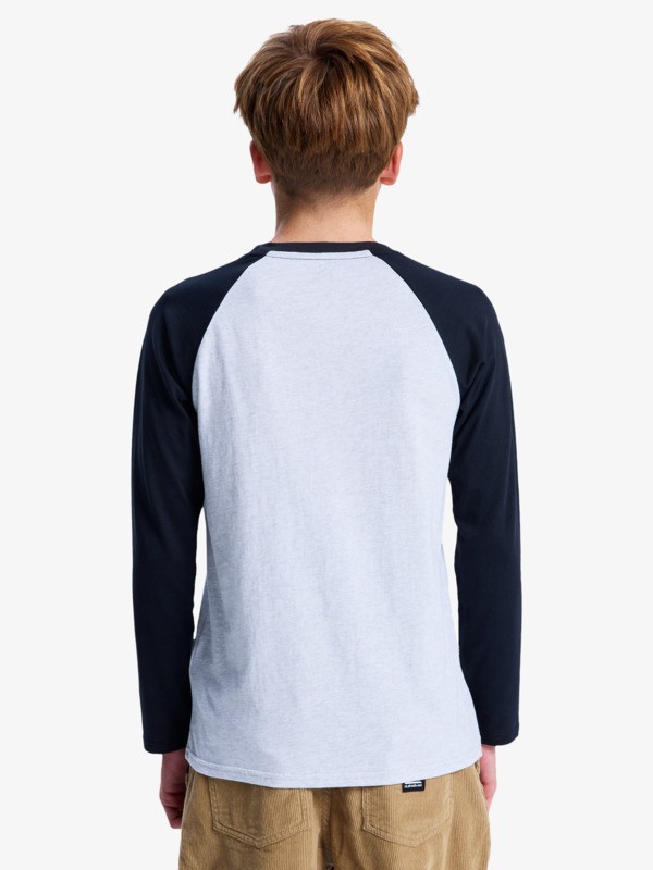 Ev Omni Logo Raglan - Long Sleeve T-Shirt for Boys 8-16  EQBZT04916