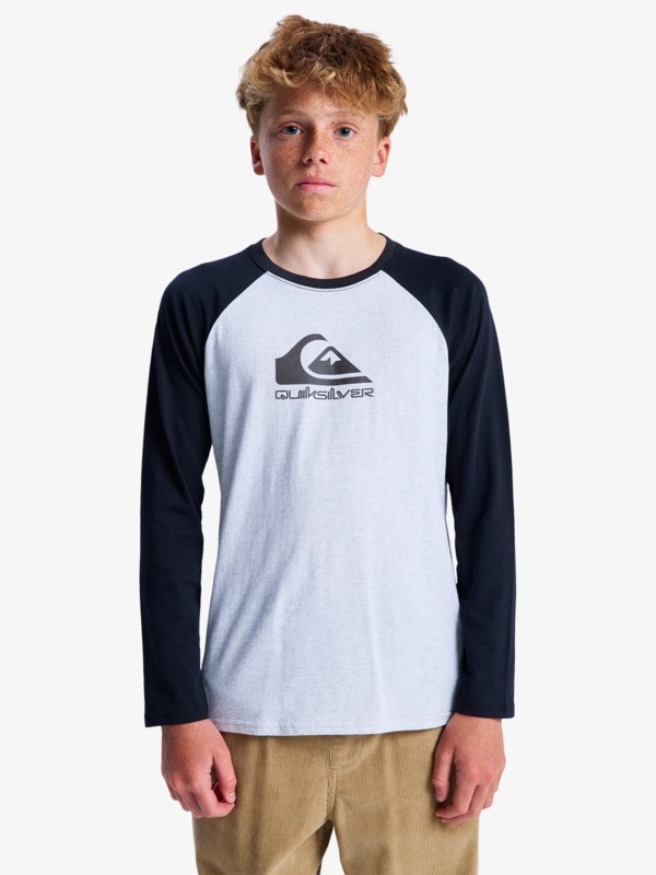 Ev Omni Logo Raglan - Long Sleeve T-Shirt for Boys 8-16  EQBZT04916