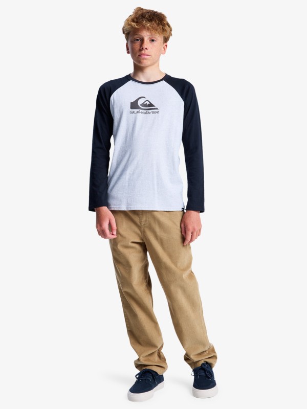 Ev Omni Logo Raglan - Long Sleeve T-Shirt for Boys 8-16  EQBZT04916