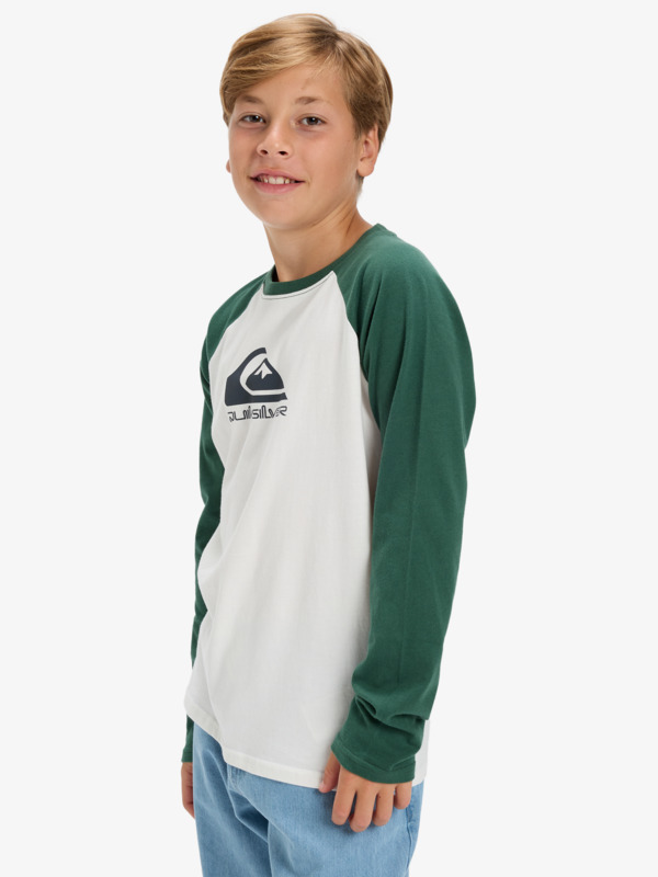 Ev Omni Logo Raglan - Long Sleeve T-Shirt for Boys 8-16  EQBZT04916