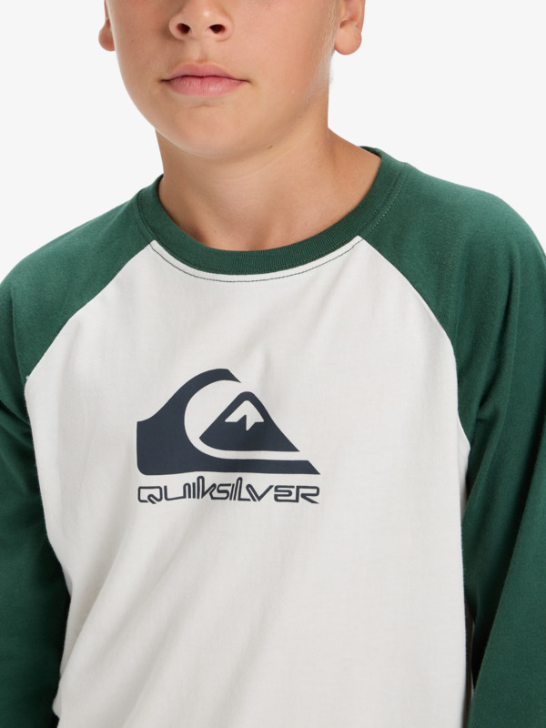 Ev Omni Logo Raglan - Long Sleeve T-Shirt for Boys 8-16  EQBZT04916
