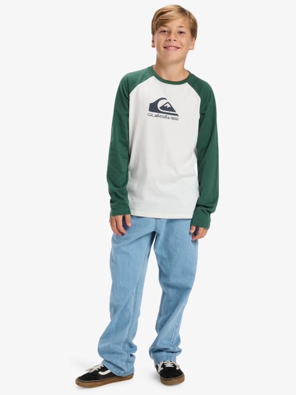 Ev Omni Logo Raglan - Long Sleeve T-Shirt for Boys 8-16  EQBZT04916