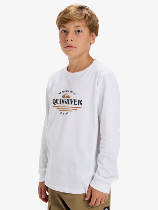 Ev Type Line - Long Sleeve T-Shirt for Boys 8-16  EQBZT04919