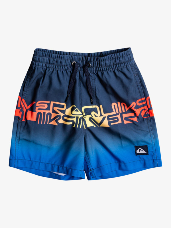 Word block 12" - Swim Shorts for Boys 2-7 EQKJV03208