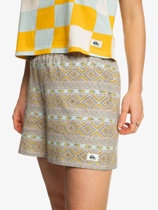 Heritage Symbols - Organic Elasticated Shorts for Women EQWFB03038