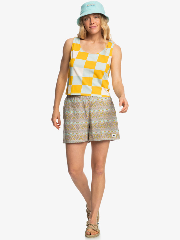 Heritage Symbols - Organic Elasticated Shorts for Women EQWFB03038