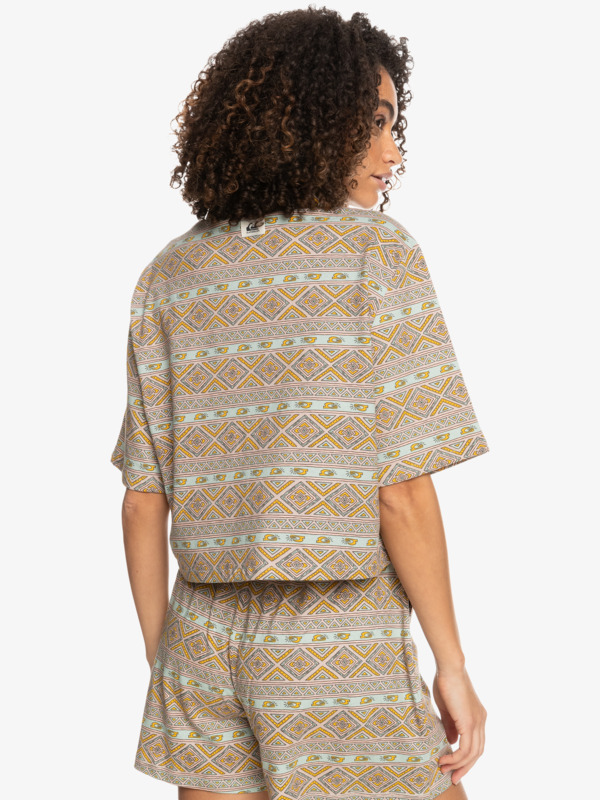 Heritage Symbols - Organic Cropped Shirt for Women EQWFT03112