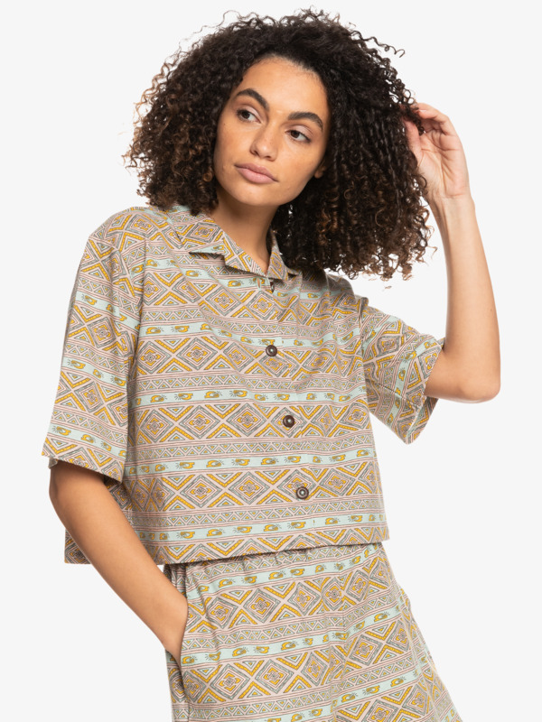 Heritage Symbols - Organic Cropped Shirt for Women EQWFT03112