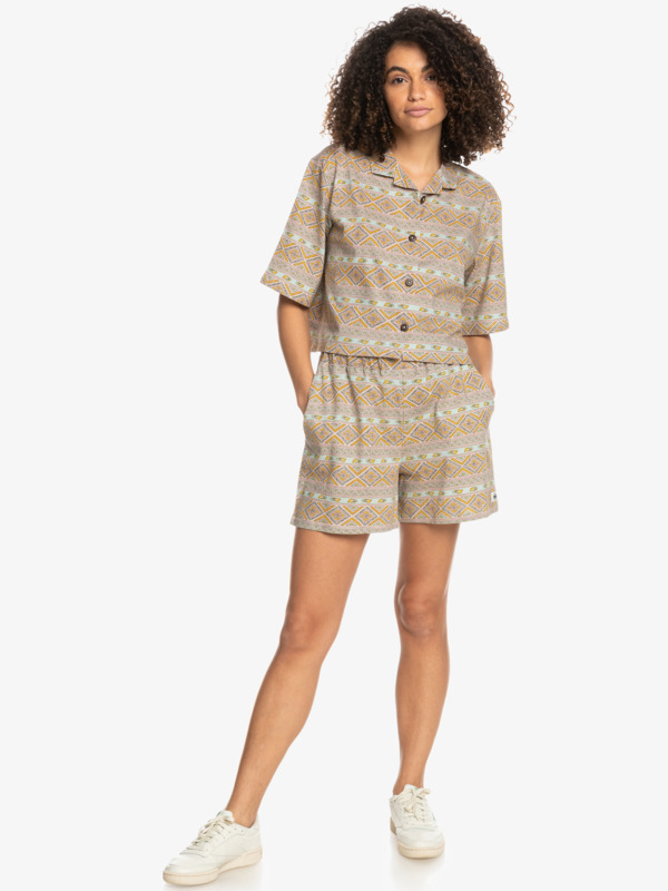 Heritage Symbols - Organic Cropped Shirt for Women EQWFT03112