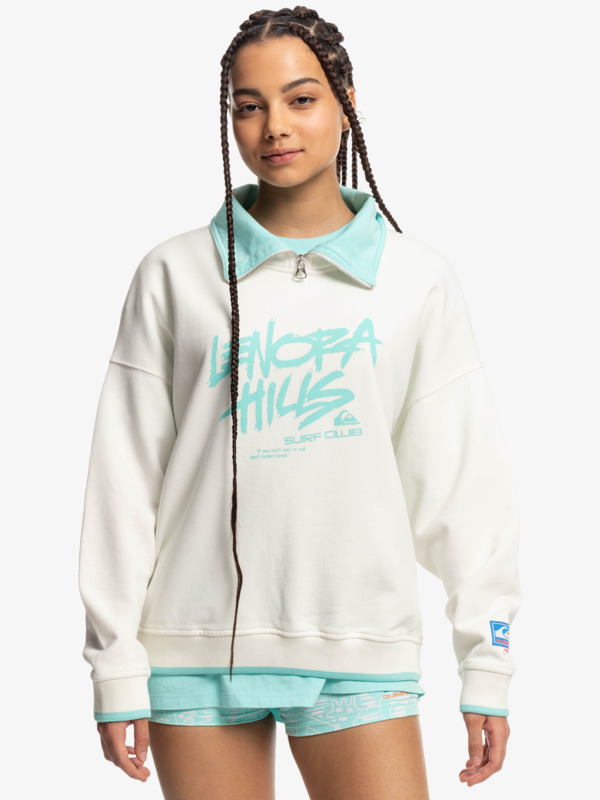 Quiksilver x Stranger Things Lenora - Half-Zip Sweatshirt for Women  EQWFT03161