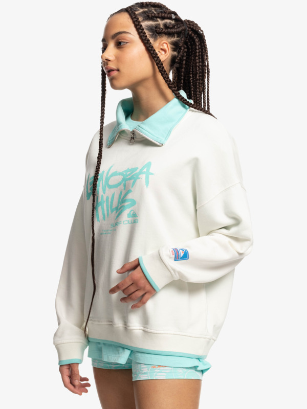 Quiksilver x Stranger Things Lenora - Half-Zip Sweatshirt for Women  EQWFT03161